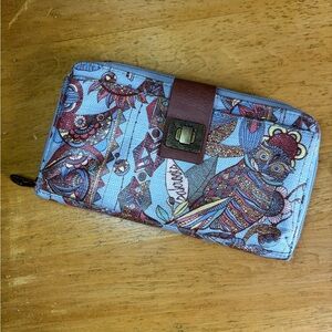 sakroots wallet with cell phone pocket